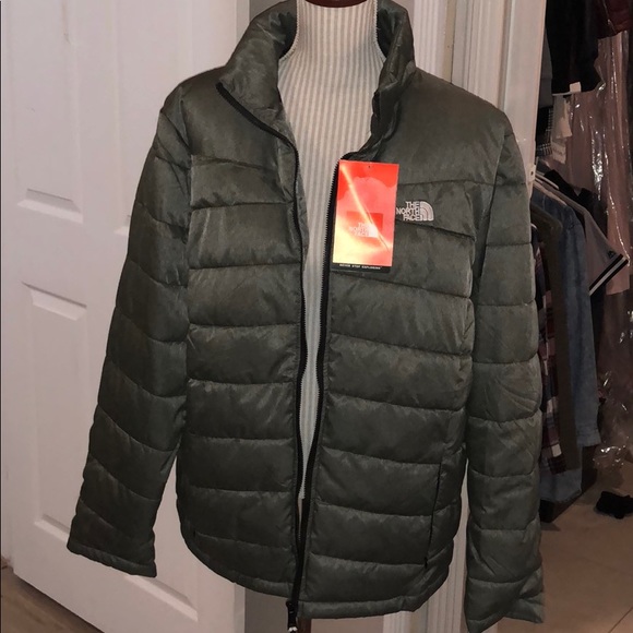 olive green bubble coat